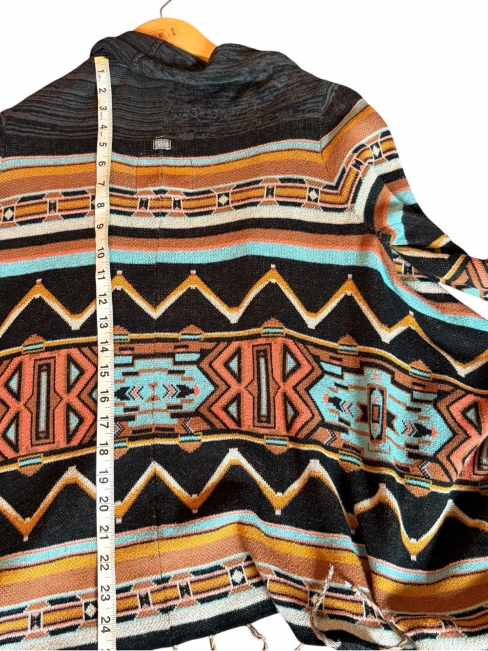 BILLABONG OPEN FRONT CARDIGAN SWEATER SIZE LARGE - Picture 9 of 11